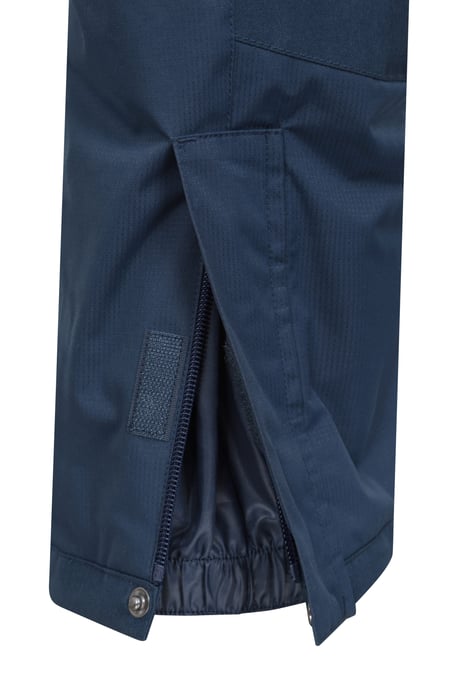 'Hakuba' Kids Ski Pants Water Resistant Elastic Waist Winter Snow Salopettes Navy - Image 6