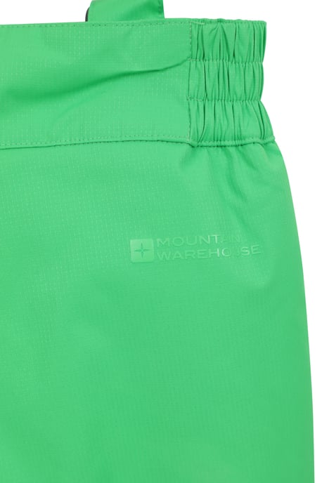 'Raptor' Kids Snow Pants Warm Snow Proof Elastic Waistband Winter Ski Trousers Green - Image 6