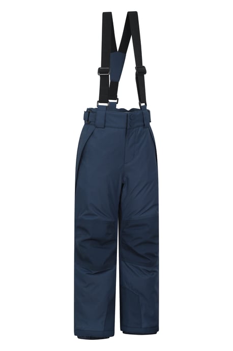 'Falcon Extreme' Kids Ski Pants Waterproof Warm Elastic Waist Winter Trouser Dark Blue - Image 2