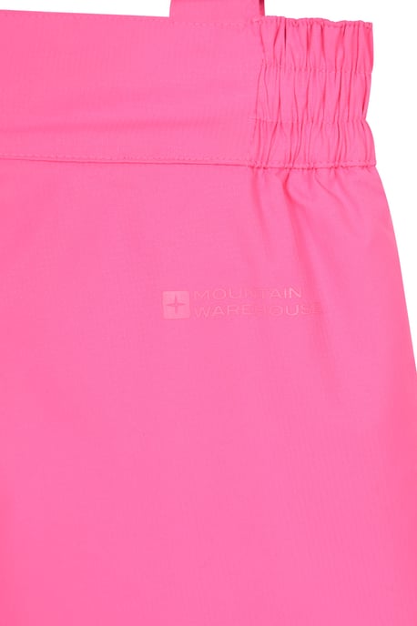 'Honey' Kids Snow Pants Snow Proof Warm Elasticated Waist Winter Ski Trousers Pink - Image 6