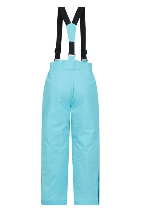 'Honey' Kids Snow Pants Snow Proof Warm Elasticated Waist Winter Ski Trousers Blue - Image 3