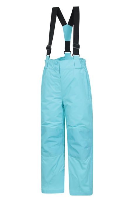'Honey' Kids Snow Pants Snow Proof Warm Elasticated Waist Winter Ski Trousers Blue - Image 4