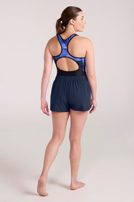 Women's Boardshorts UV Protection Quick Dry Summer Swimming Trunks Navy - Image 4