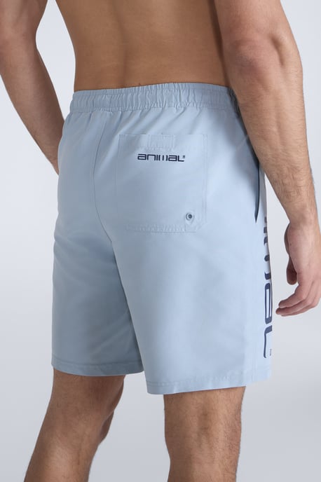 'Deep Dive' Men's Boardshorts Quick Dry Swimming Surfing Trunks Pale Blue - Image 3