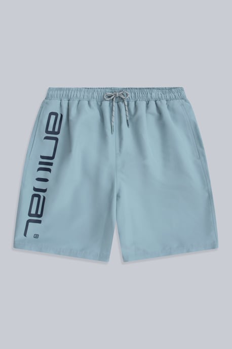 'Deep Dive' Men's Boardshorts Quick Dry Swimming Surfing Trunks Pale Blue - Image 4