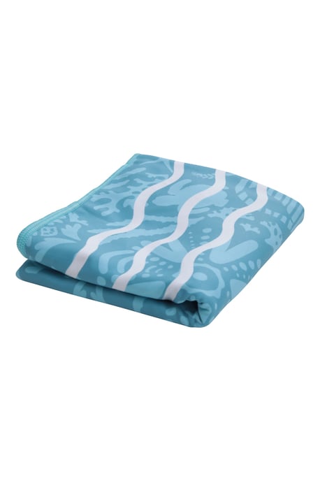 Kids Printed Microfibre Towel Soft Quick Drying Lightweight Highly Absorbent Mint - Image 3
