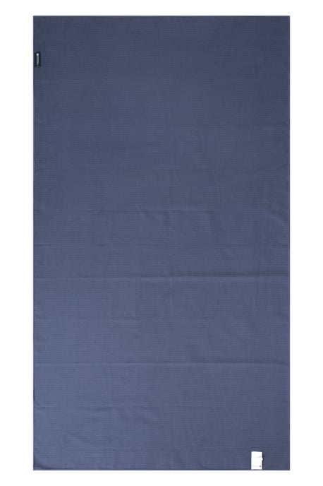 Giant Ribbed Microfibre Travel Towel Highly Absorbent Soft Compact Lightweight Navy - Image 3