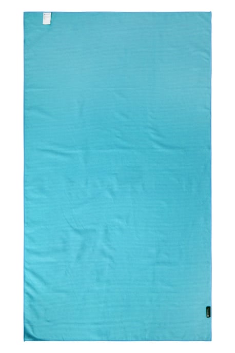 Giant Ribbed Microfibre Travel Towel Highly Absorbent Soft Compact Lightweight Teal - Image 2