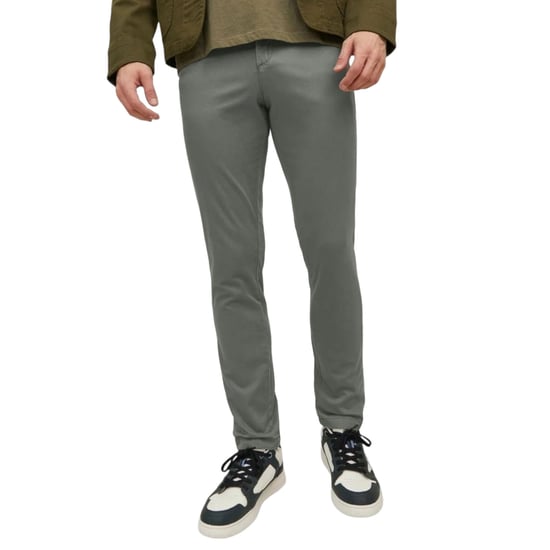 Mens Chino Trousers Slim Fit Casual Stretch Casual Cotton Work Premium Pants - Image 1