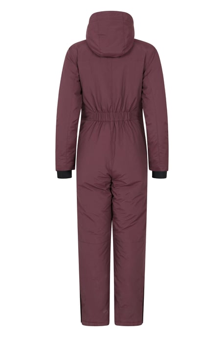 'Cloud' Women's Ski Suit Insulated Waterproof Adjustable Hood Zip Up Snowsuit Purple - Image 2