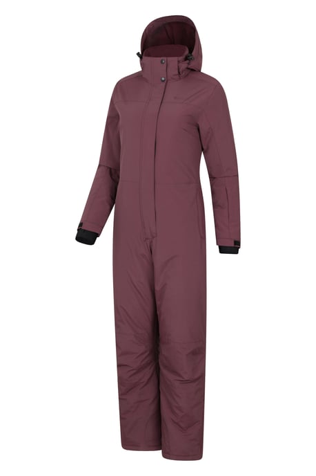 'Cloud' Women's Ski Suit Insulated Waterproof Adjustable Hood Zip Up Snowsuit Purple - Image 4