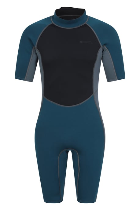 Men's Shorty Wetsuit with Easy Glide Zip Fastening Swimwear Navy/Blue - Image 6