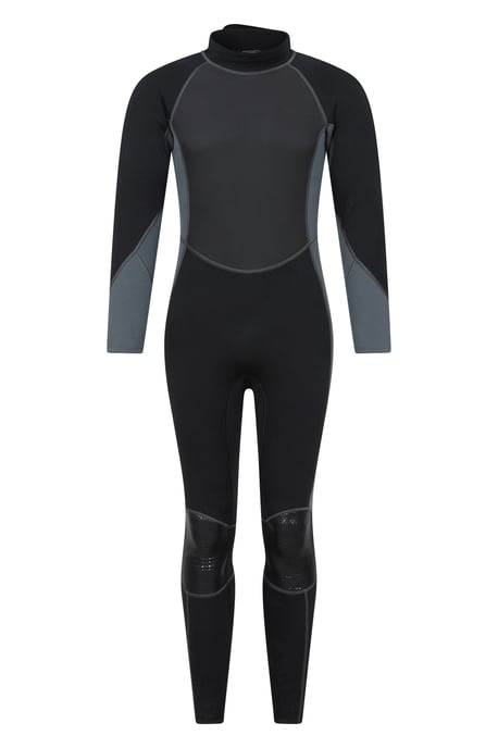 Men's Full Length Neoprene Wetsuit with Easy Glide Zip Swimwear Charcoal - Image 5