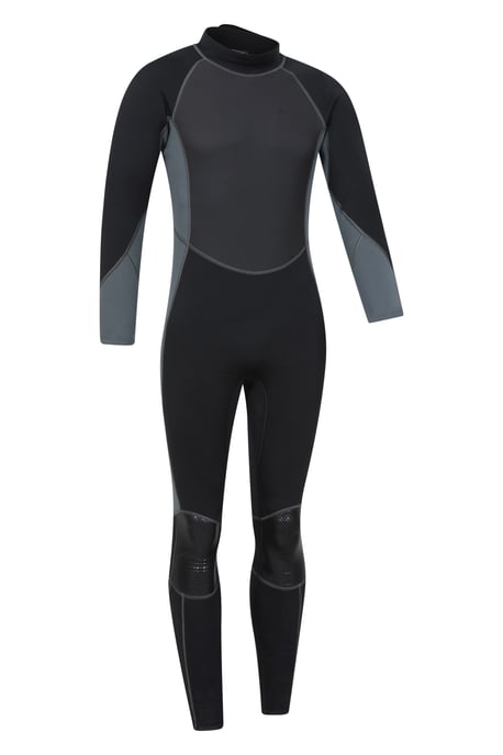 Men's Full Length Neoprene Wetsuit with Easy Glide Zip Swimwear Charcoal - Image 6