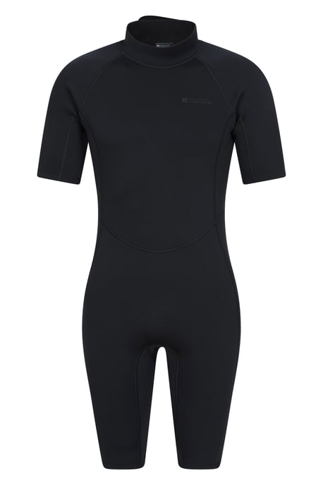 Men's Shorty Wetsuit with Easy Glide Zip Fastening Swimwear Black - Image 6