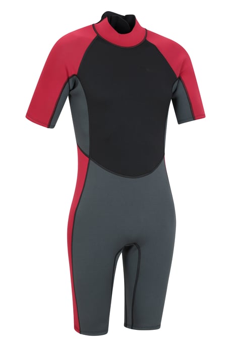 Men's Shorty Wetsuit with Easy Glide Zip Fastening Swimwear Grey - Image 3
