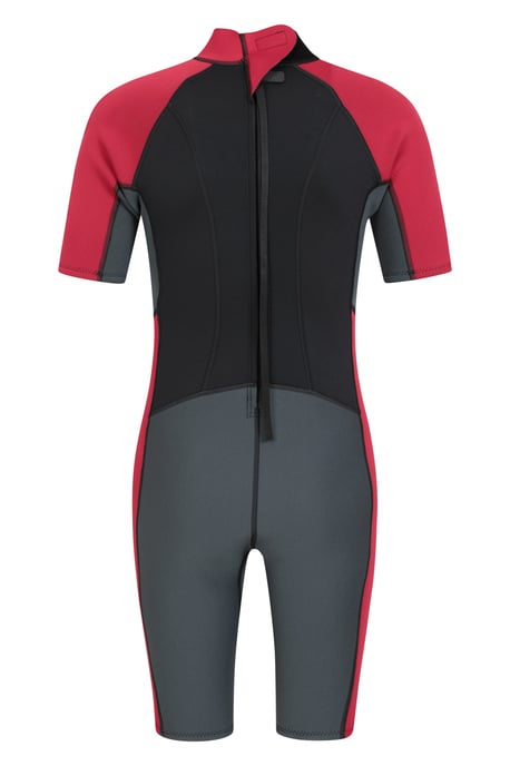 Men's Shorty Wetsuit with Easy Glide Zip Fastening Swimwear Grey - Image 4