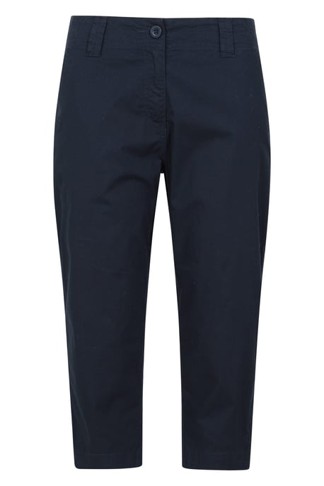 'Coastal' Women's Capri Pants Stretchy Breathable Short Trousers Navy - Image 5