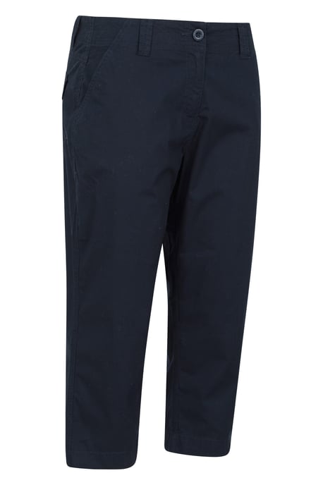 'Coastal' Women's Capri Pants Stretchy Breathable Short Trousers Navy - Image 6