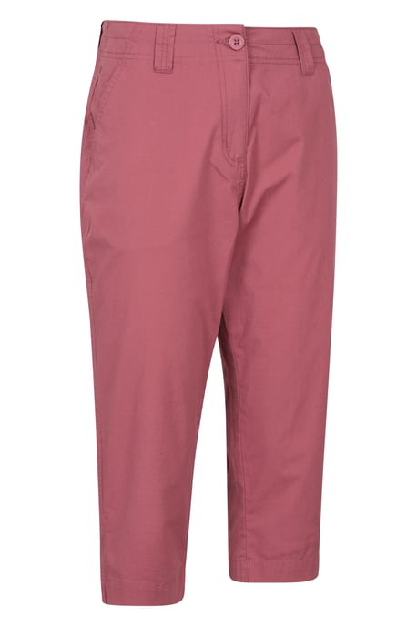 'Coastal' Women's Capri Pants Stretchy Breathable Short Trousers Pink - Image 2