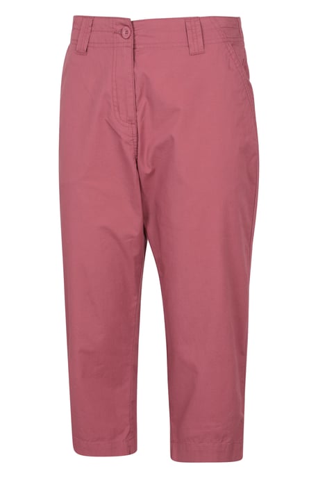 'Coastal' Women's Capri Pants Stretchy Breathable Short Trousers Pink - Image 4