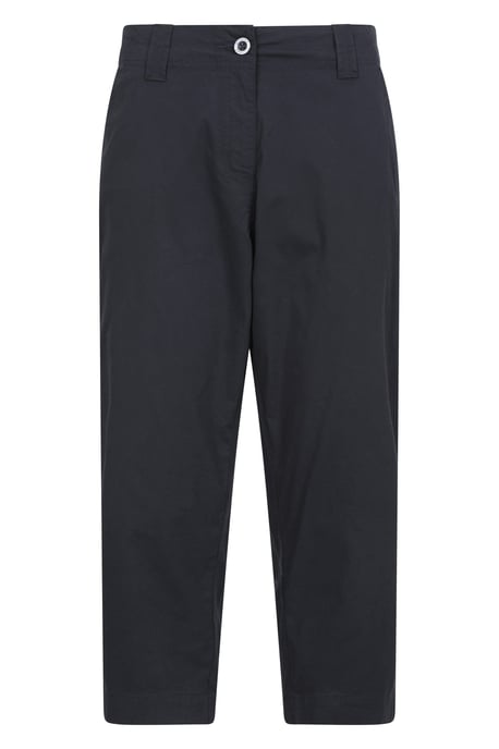 'Coastal' Women's Capri Pants Stretchy Breathable Short Trousers Black - Image 3