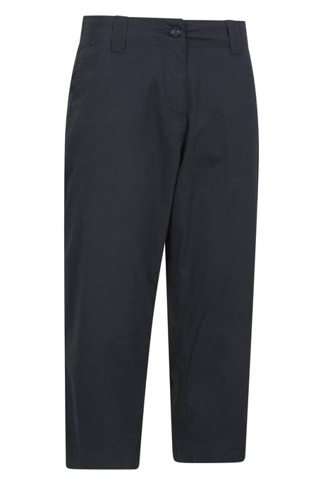 'Coastal' Women's Capri Pants Stretchy Breathable Short Trousers Black - Image 4