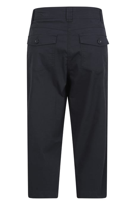 'Coastal' Women's Capri Pants Stretchy Breathable Short Trousers Black - Image 5