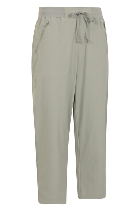 'Explorer' Women's Capri Pants with Pockets UV Protection Trousers Khaki - Image 2