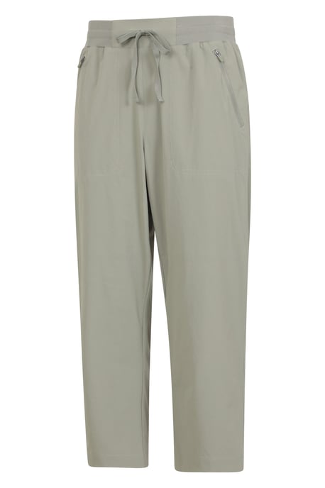 'Explorer' Women's Capri Pants with Pockets UV Protection Trousers Khaki - Image 4