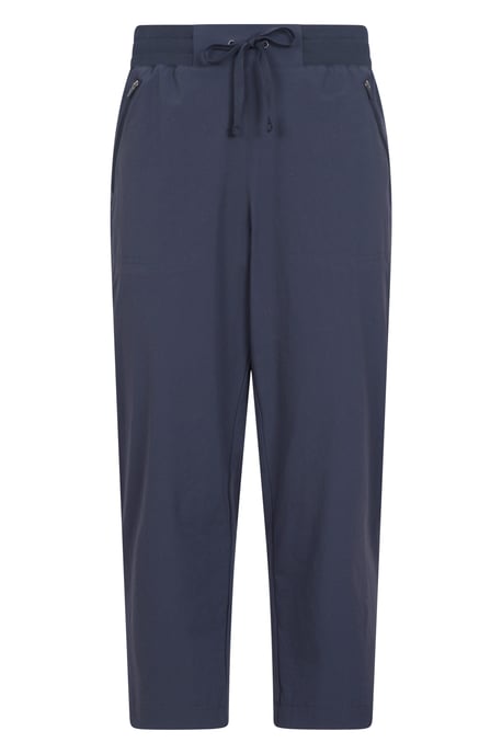 'Explorer' Women's Capri Pants with Pockets UV Protection Trousers Dark Blue - Image 1
