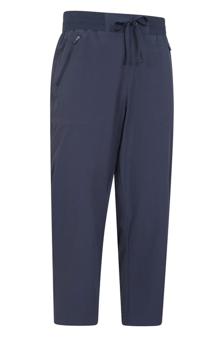 'Explorer' Women's Capri Pants with Pockets UV Protection Trousers Dark Blue - Image 2