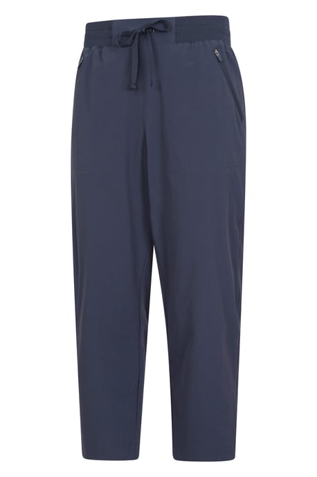 'Explorer' Women's Capri Pants with Pockets UV Protection Trousers Dark Blue - Image 4