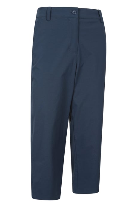 'Delta' Women's Capri Pants Stretchy Sun Protection Trousers Navy - Image 6