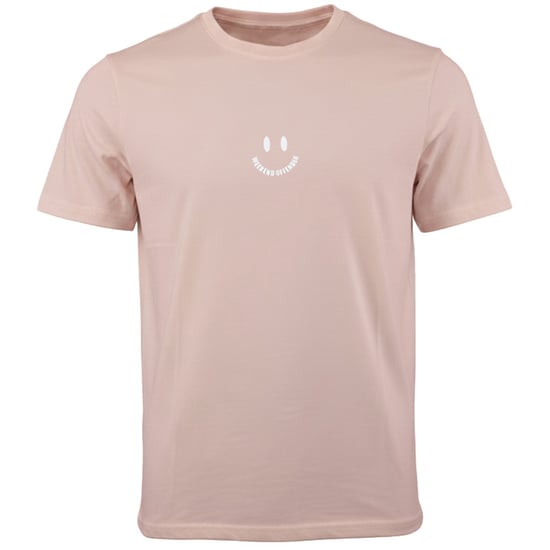 Weekend Offender Smile Mens Light Pink T-Shirt - Image 1