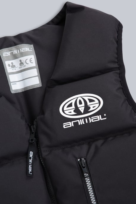 'Mist' Adult Buoyancy Aid Adjustable High Visibility Water Safety Life Jacket Black - Image 4