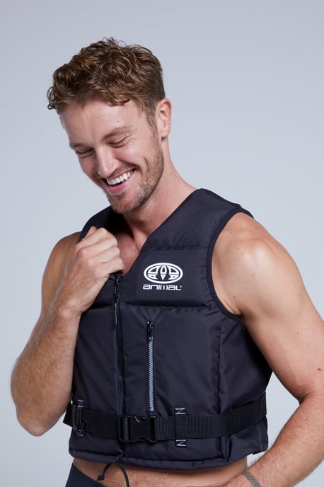 'Mist' Adult Buoyancy Aid Adjustable High Visibility Water Safety Life Jacket Black - Image 4