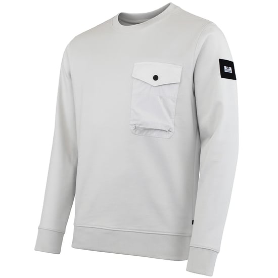 Weekend Offender Kesey Mens Silver Sweater - Image 2