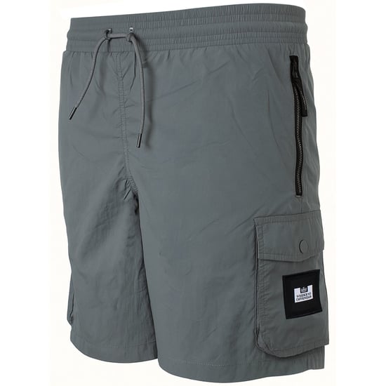 Weekend Offender Olympia Mens Dark Grey Shorts - Image 2
