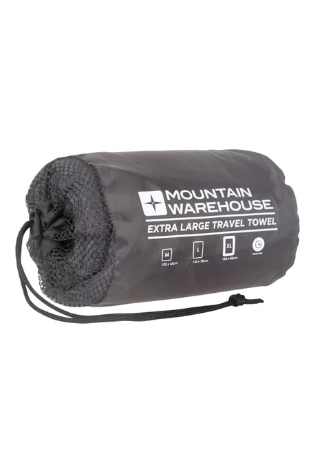 Giant Micro Towelling Travel Towel Quick Dry Lightweight Soft Highly Absorbent Charcoal - Image 6