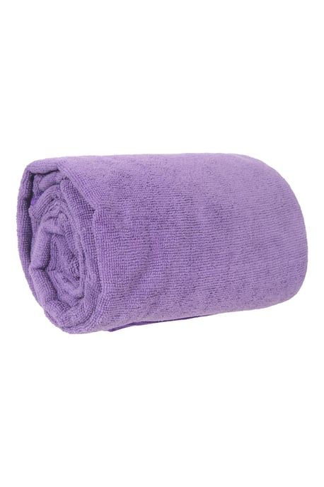Giant Micro Towelling Travel Towel Quick Dry Lightweight Soft Highly Absorbent Purple - Image 4