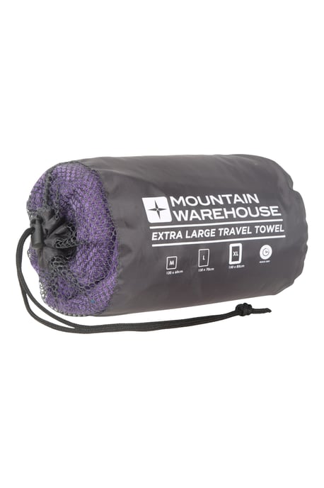 Giant Micro Towelling Travel Towel Quick Dry Lightweight Soft Highly Absorbent Purple - Image 6