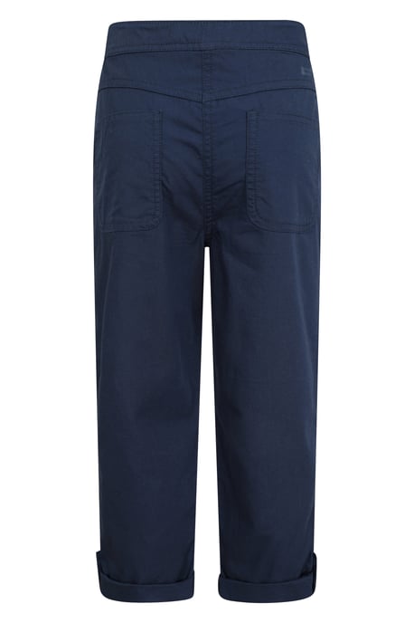 'Shore' Kids Capri Trousers with Pockets Casual Everyday Pants Navy - Image 3