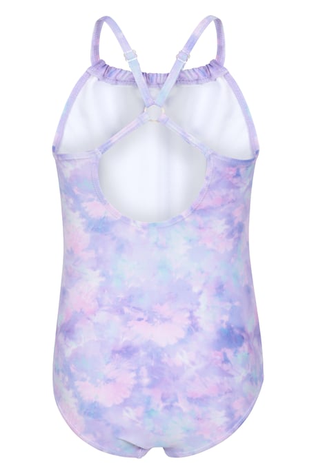 Kids Strappy Swimsuit Sun Protection Comfy Stretchy Beach Swimwear Blue - Image 3
