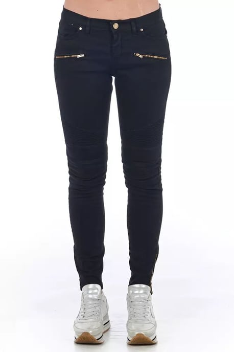 Motostyle Skinny Jeans met Gouden Ritsen - Image 6