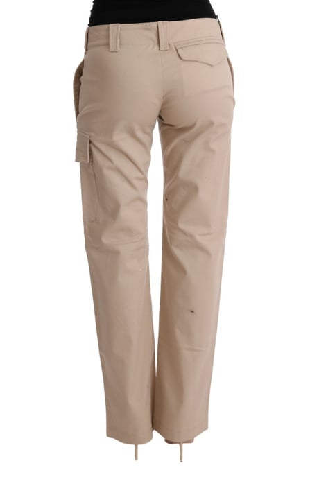 Beige Rechte Casual Broek - Image 3
