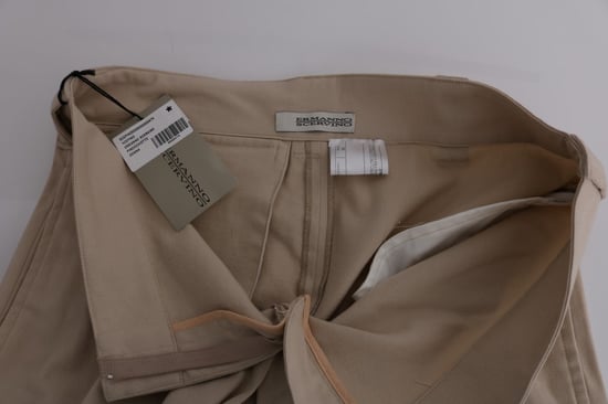 Beige Rechte Casual Broek - Image 5