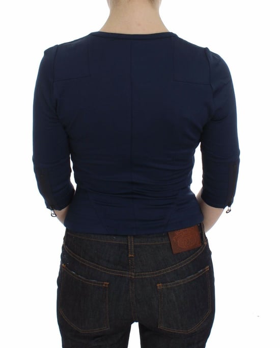 Exte zip-up blus med trekvartslånga ärmar - Image 3