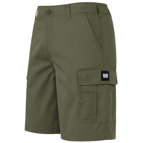 Weekend Offender High Desert Mens Dark Green Shorts - Image 2