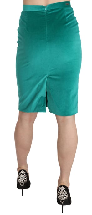 Gf Ferre Potloodrok Teal Velvet - Image 3